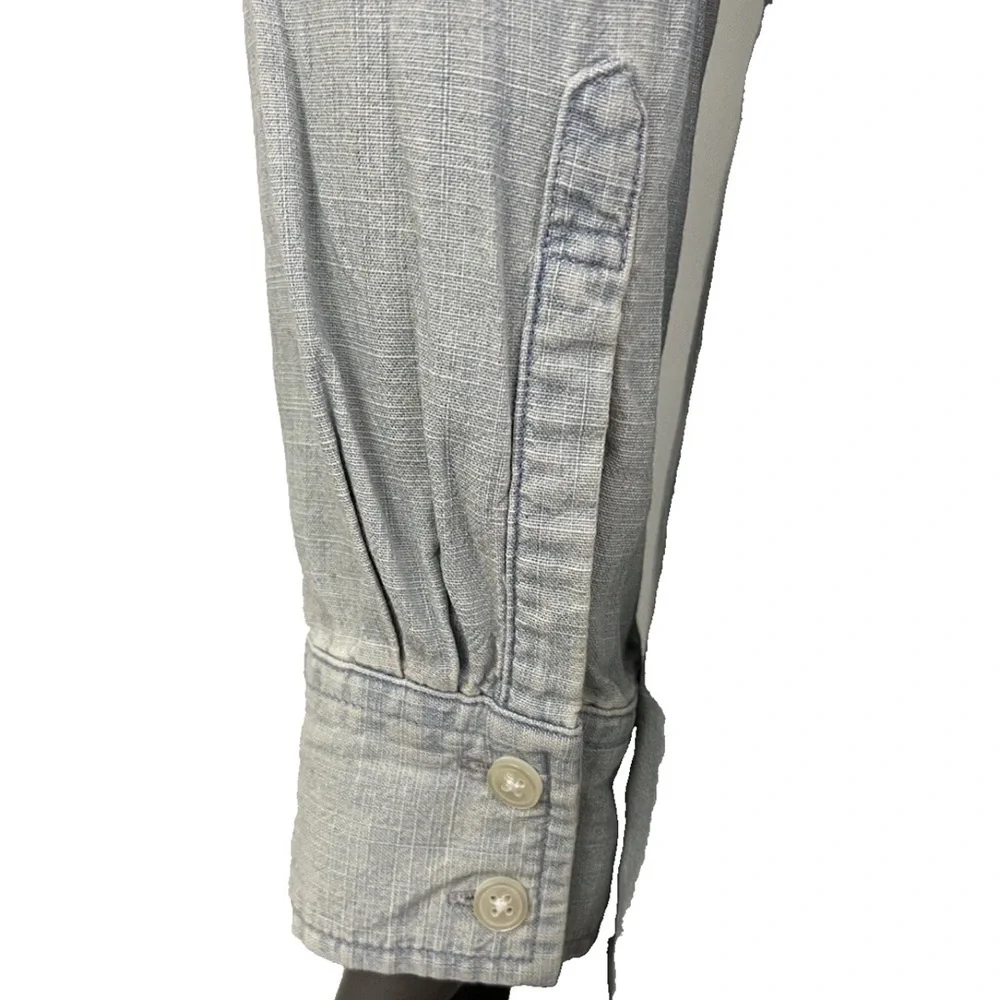 J. Crew Shirt Dress Women’s S Light Blue Cotton Denim Button Up - Picture 7 of 9